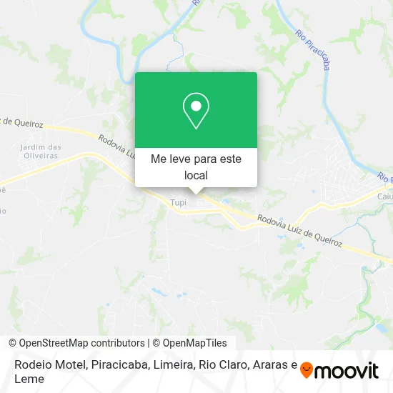Rodeio Motel mapa