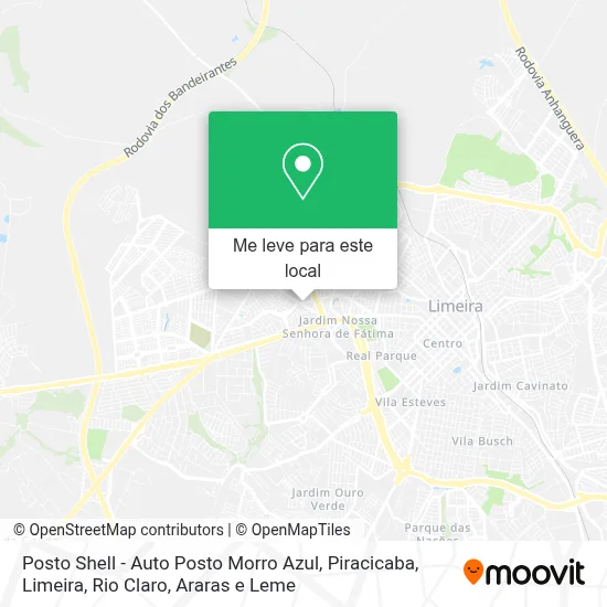 Posto Shell - Auto Posto Morro Azul mapa