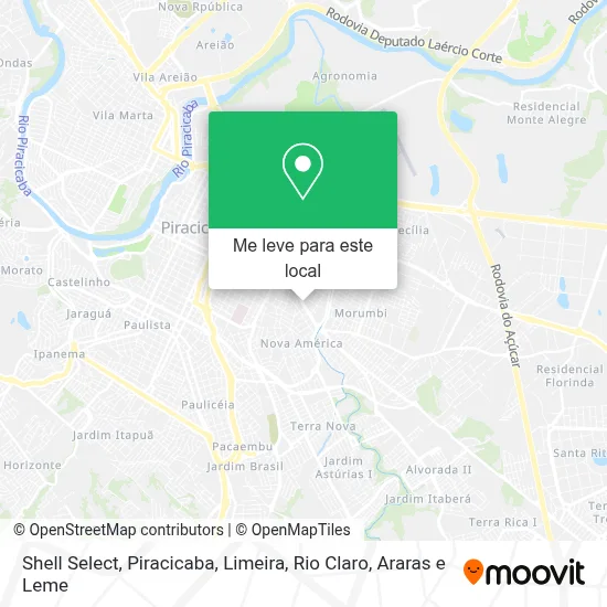 Shell Select mapa