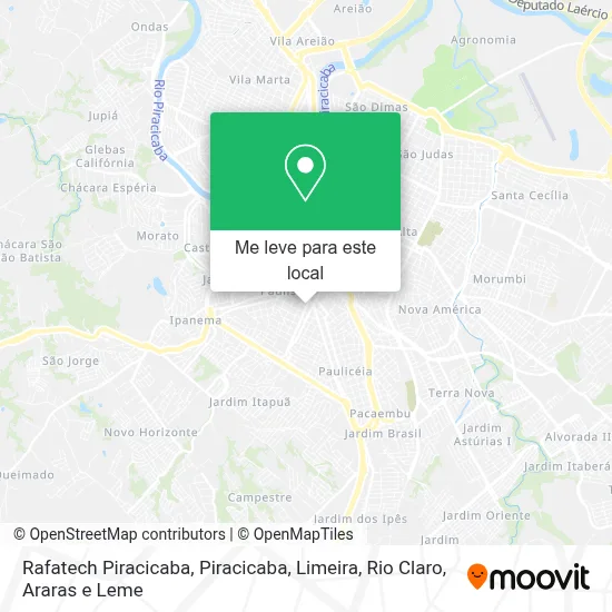 Rafatech Piracicaba mapa