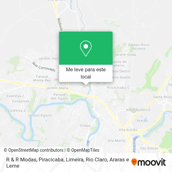 R & R Modas mapa