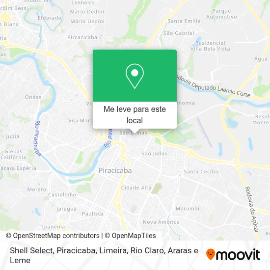 Shell Select mapa