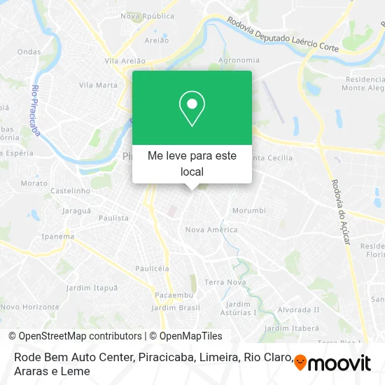 Rode Bem Auto Center mapa