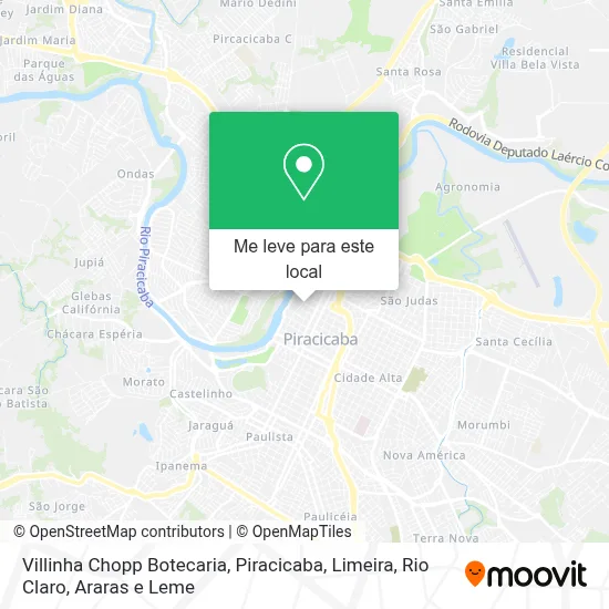 Villinha Chopp Botecaria mapa