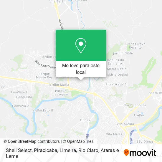 Shell Select mapa