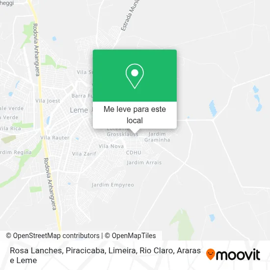 Rosa Lanches mapa