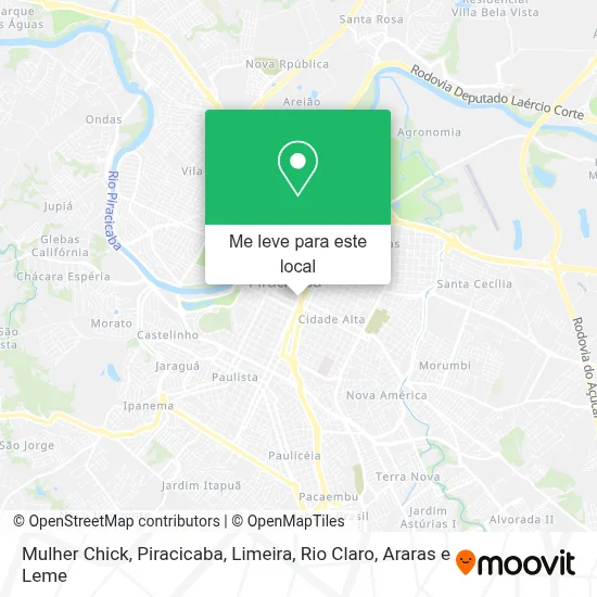 Mulher Chick mapa