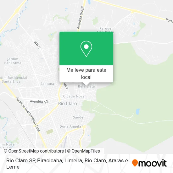 Rio Claro SP mapa