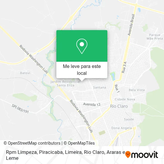 Rpm Limpeza mapa