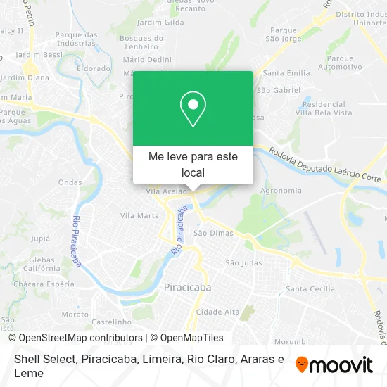 Shell Select mapa