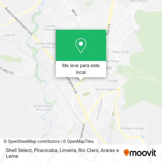 Shell Select mapa