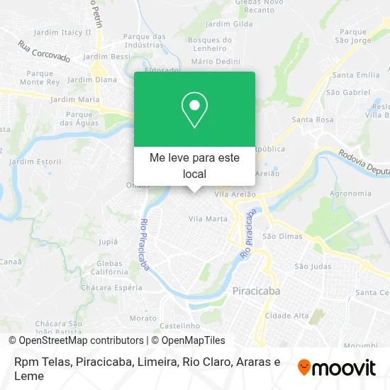 Rpm Telas mapa