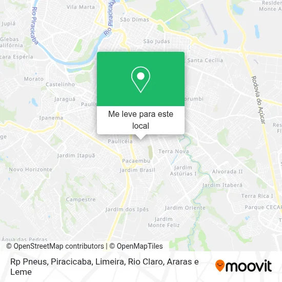 Rp Pneus mapa