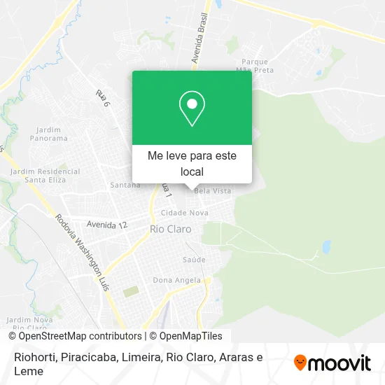 Riohorti mapa