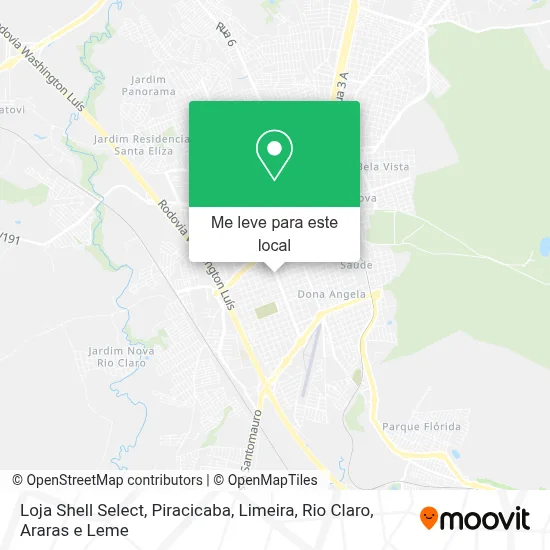Loja Shell Select mapa