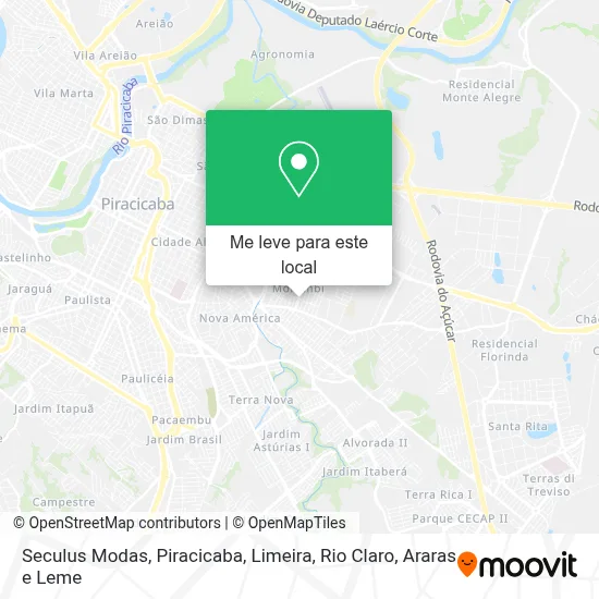 Seculus Modas mapa