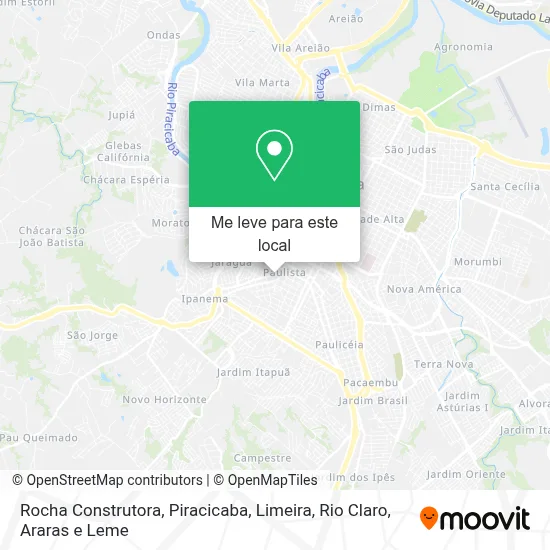 Rocha Construtora mapa