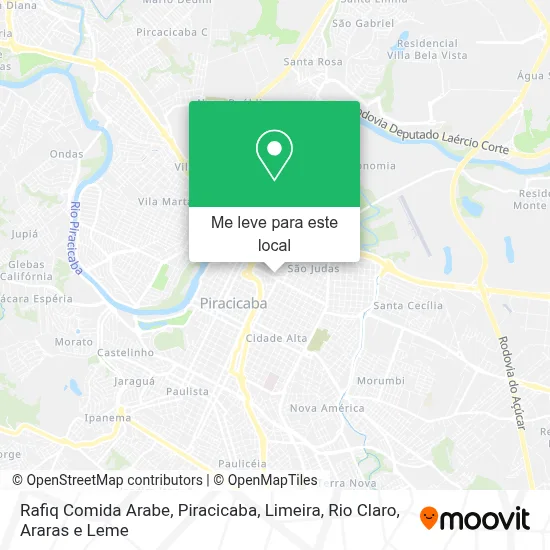 Rafiq Comida Arabe mapa