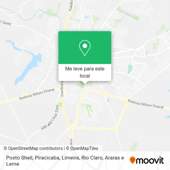 Posto Shell mapa