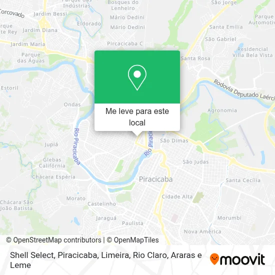 Shell Select mapa