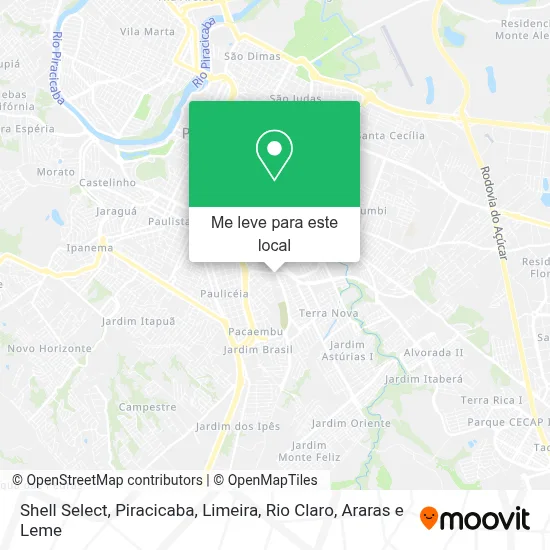 Shell Select mapa