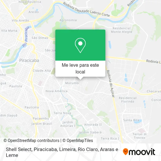 Shell Select mapa