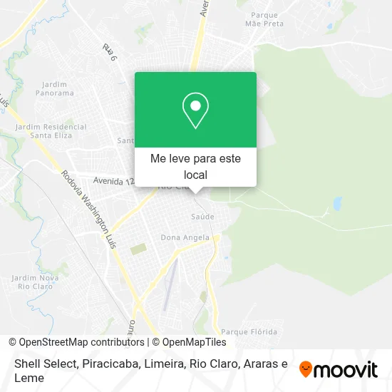 Shell Select mapa