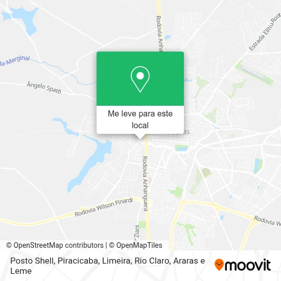 Posto Shell mapa