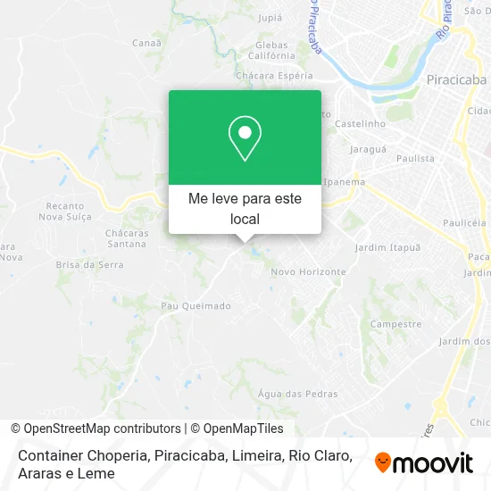 Container Choperia mapa