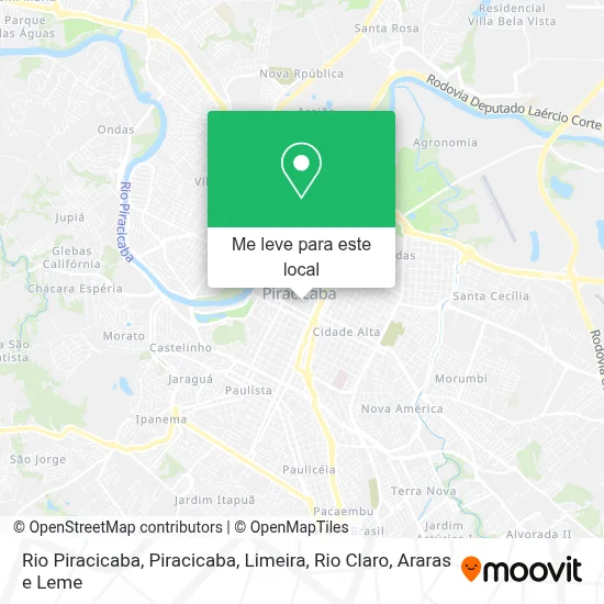 Rio Piracicaba mapa