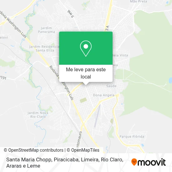Santa Maria Chopp mapa