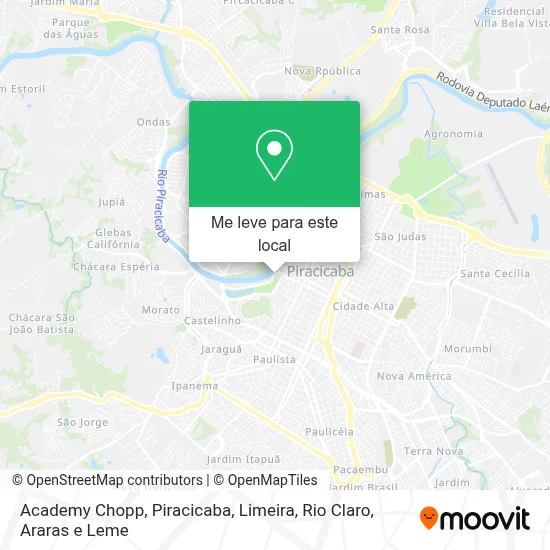 Academy Chopp mapa