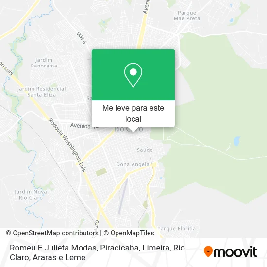 Romeu E Julieta Modas mapa