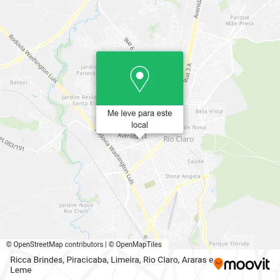 Ricca Brindes mapa