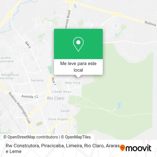 Rw Construtora mapa