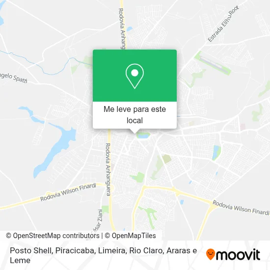 Posto Shell mapa