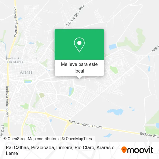 Rai Calhas mapa