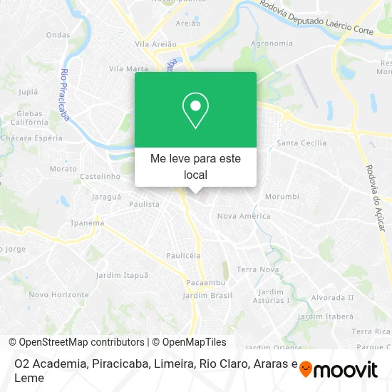 O2 Academia mapa
