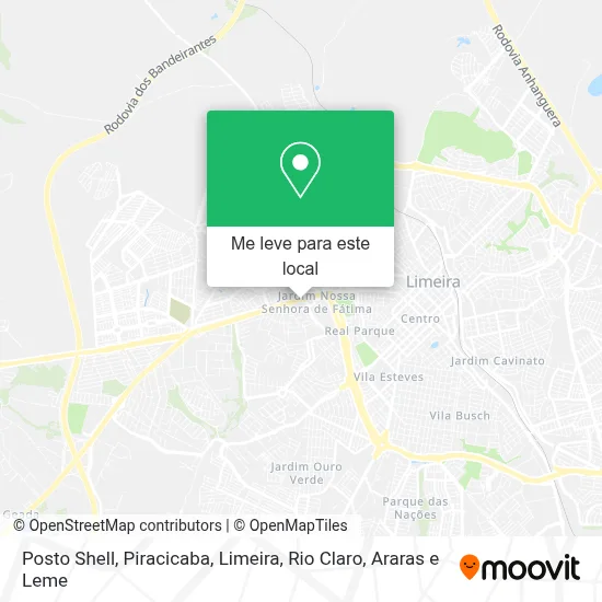 Posto Shell mapa