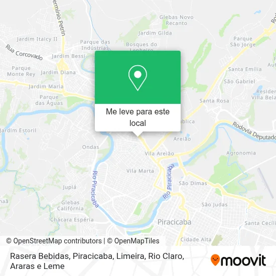 Rasera Bebidas mapa