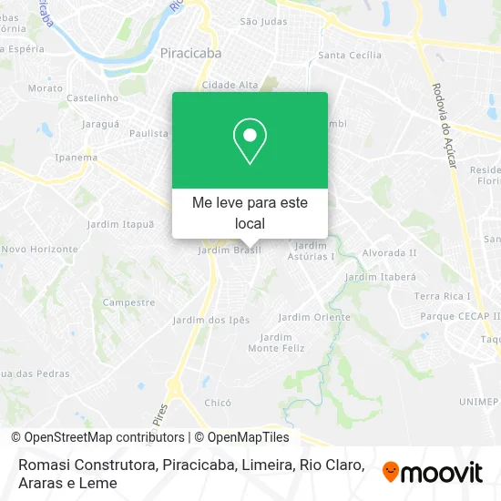 Romasi Construtora mapa