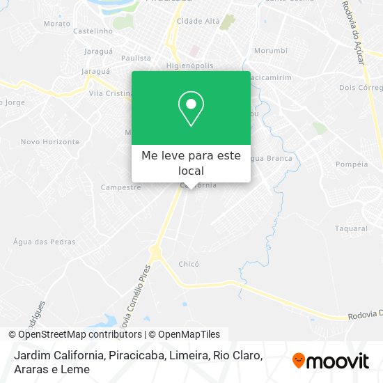 Jardim California mapa