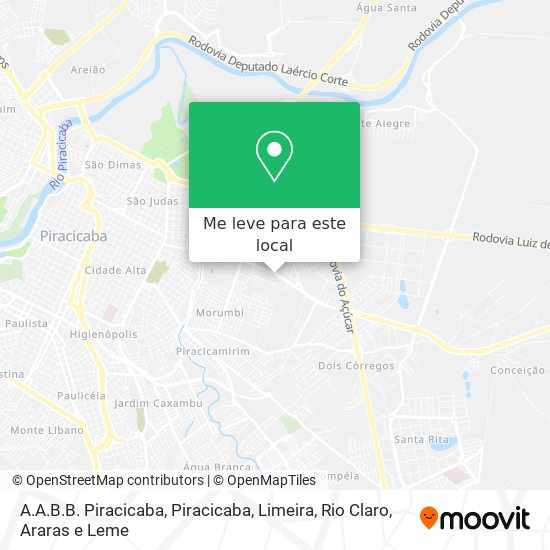A.A.B.B. Piracicaba mapa