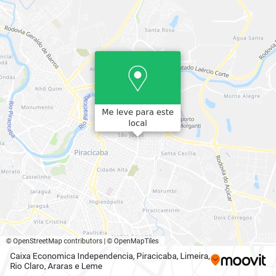 Caixa Economica Independencia mapa
