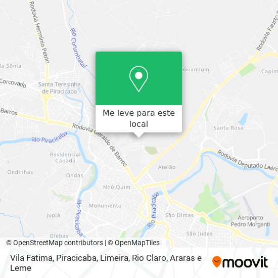 Vila Fatima mapa