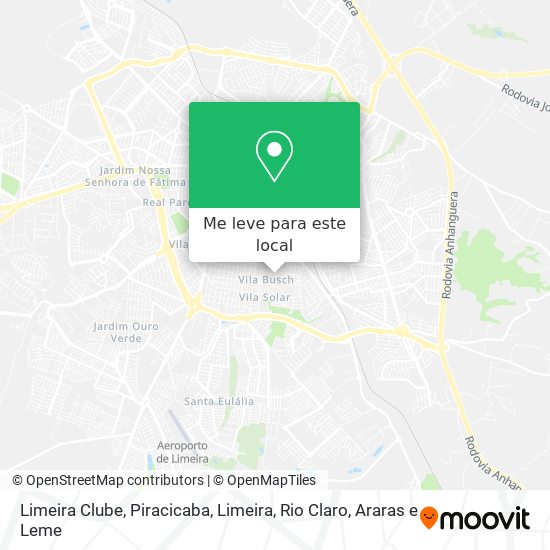 Limeira Clube mapa