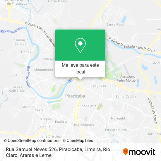 Rua Samuel Neves 526 mapa