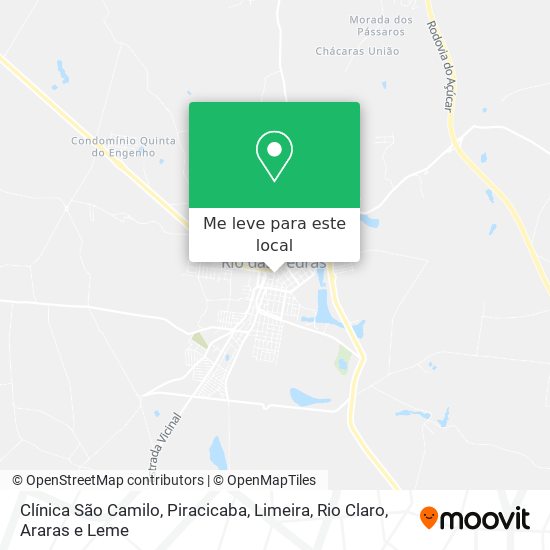 Clínica São Camilo mapa