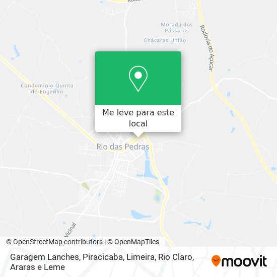 Garagem Lanches mapa