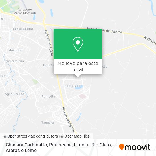 Chacara Carbinatto mapa